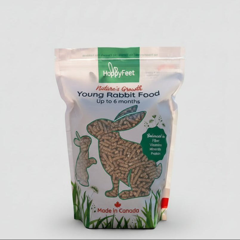 All Natural, Tasty, Crunchy Young Rabbit Food 4lb Bag. Made In Canada🍁