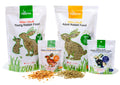 Hoppy Grow With Me Package- Young & Old Rabbit Pellets & Small Animal Treats