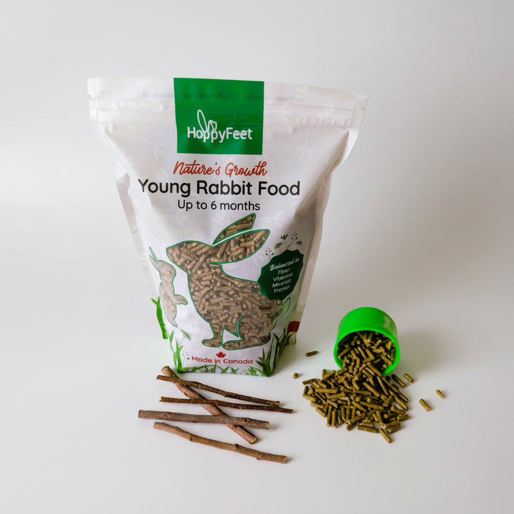 All Natural, Tasty, Crunchy Young Rabbit Food 4lb Bag. Made In Canada🍁